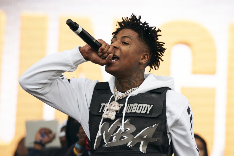 NBA YoungBoy performs in 2019.