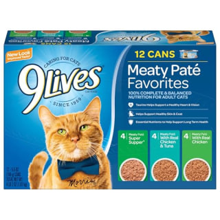  9Lives Pate Favorites Wet Cat Food Variety Pack