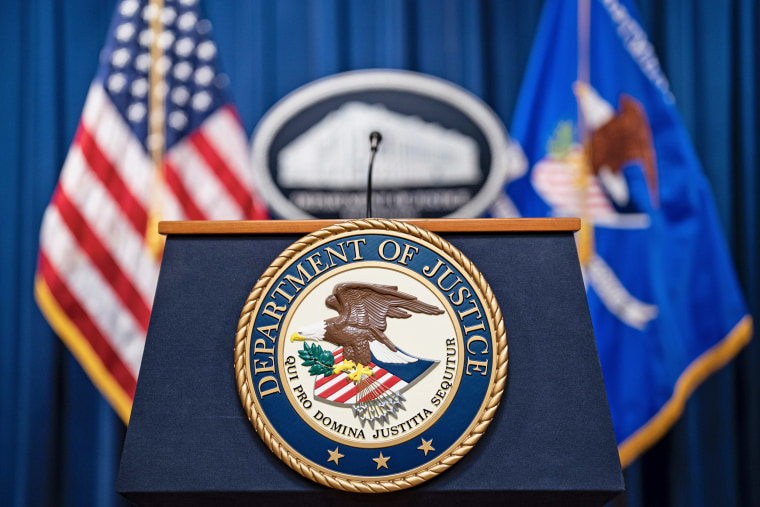 Seal of the Department of Justice.