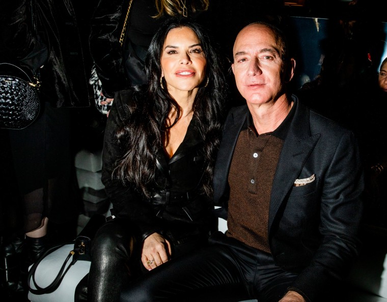 Lauren Sanchez and Jeff Bezos in 2020.