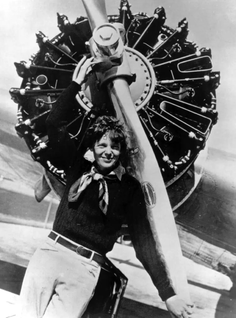 Amelia Earhart with Pratt and Whitney R1340-S3H1 engine and Hamilton Standard propeller.