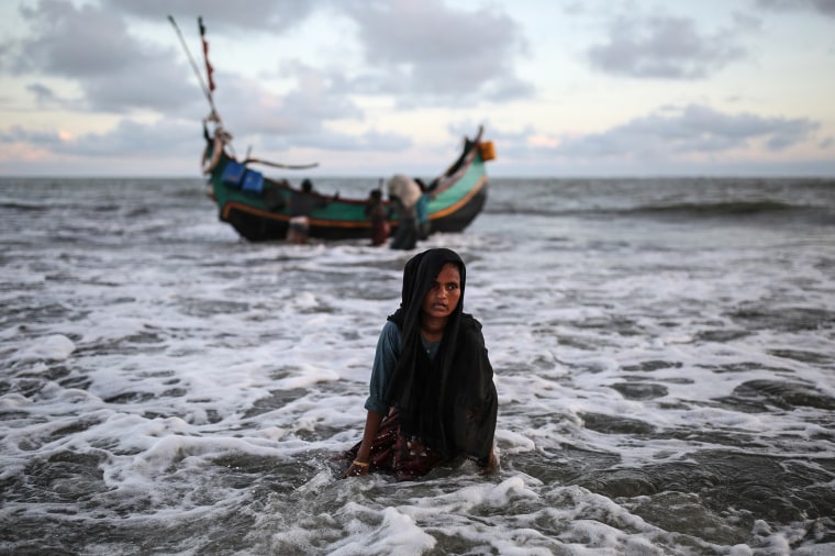 Rohingya people fled from oppression in Myanmar