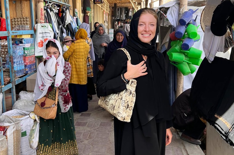 Margaritta during a recent trip to Afghanistan.